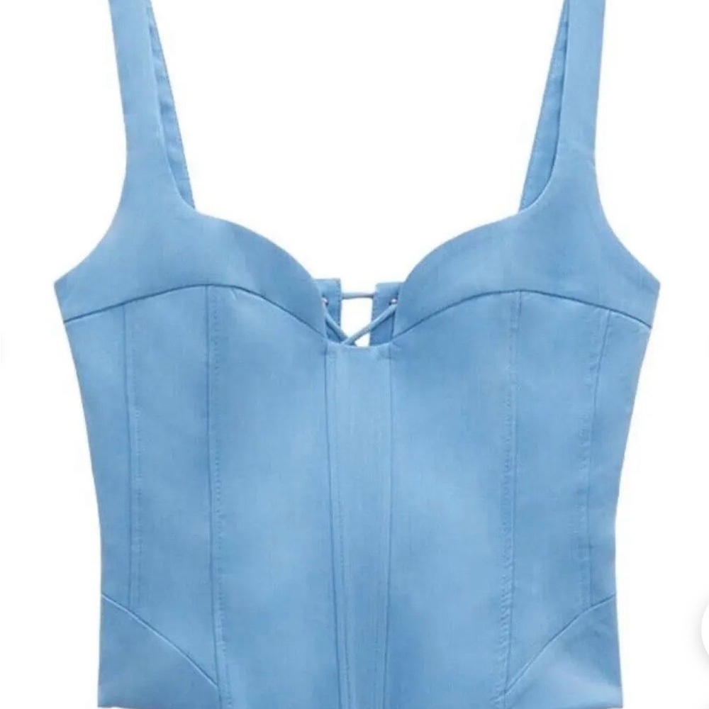 Zara Light Blue Tank Top